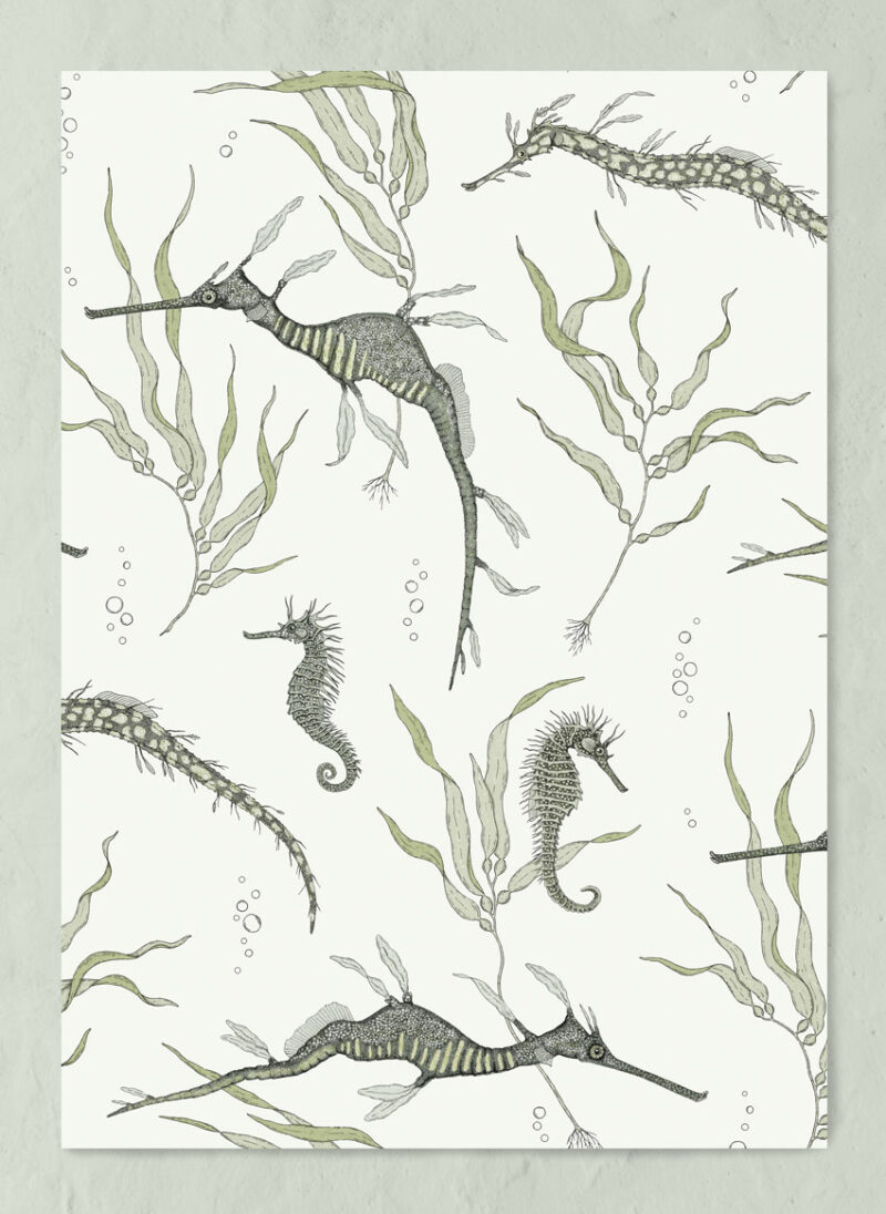 sea dragons a3 art print