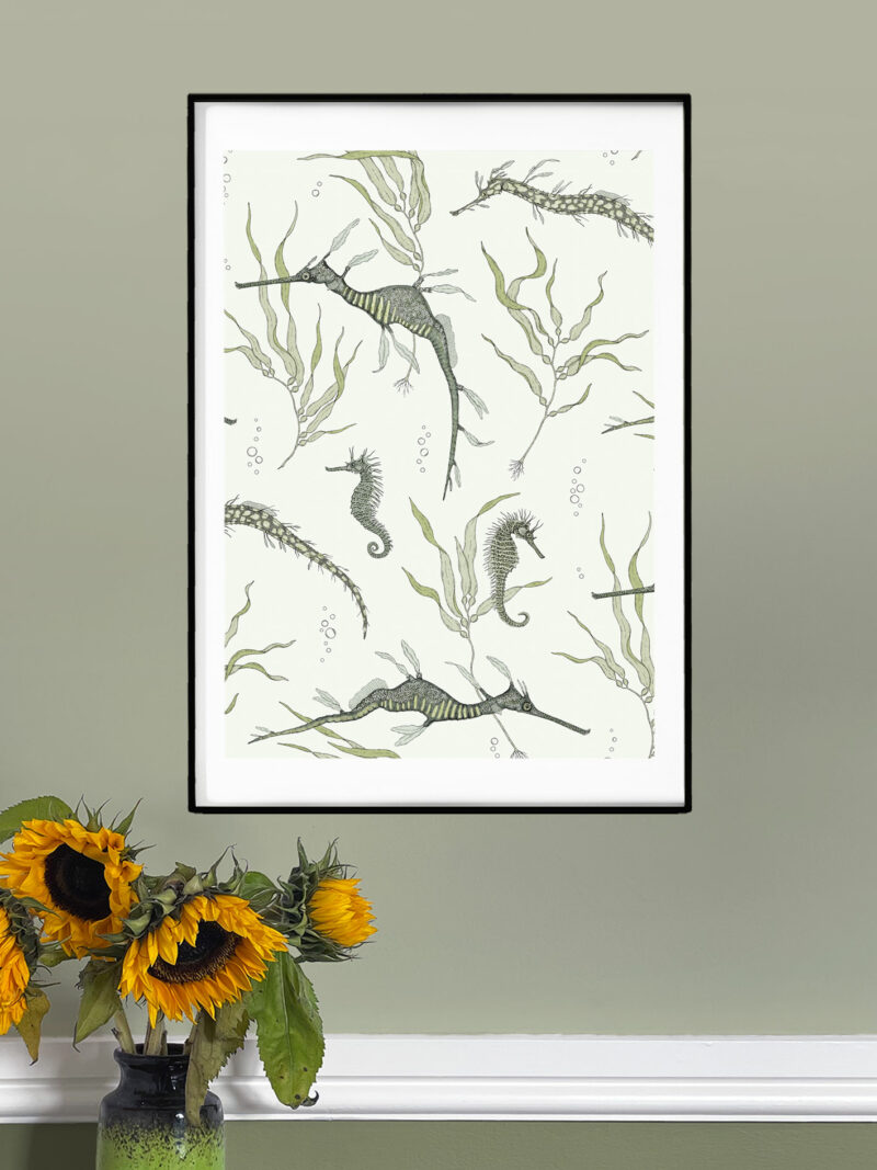 sea dragons a3 art print