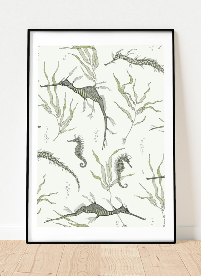 sea dragons a3 art print