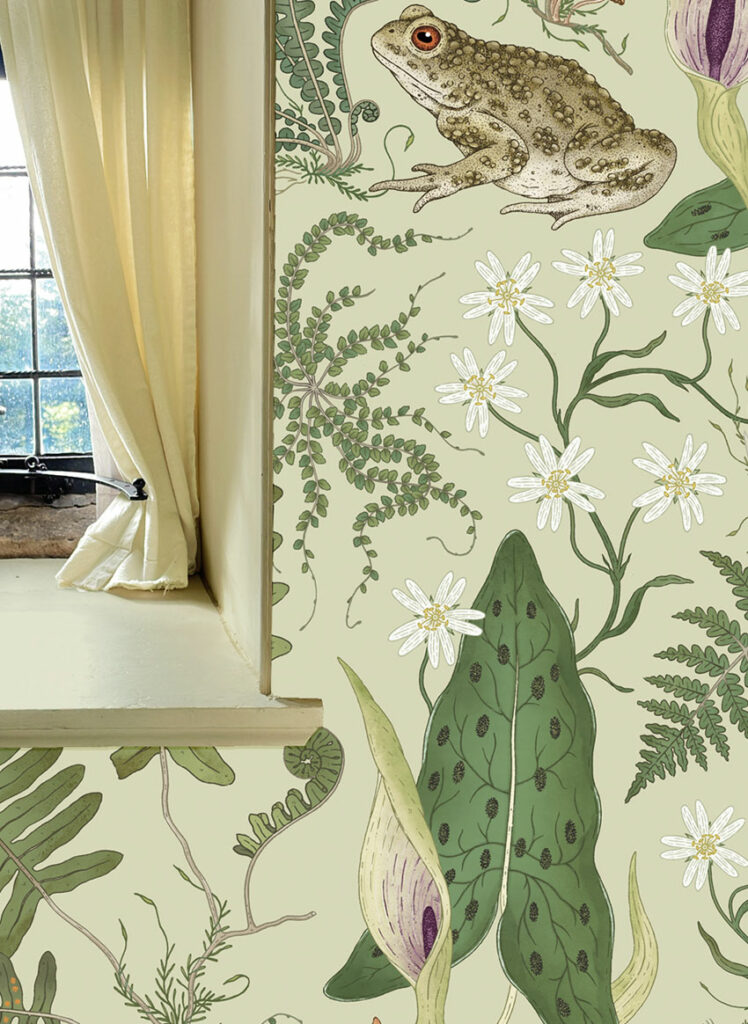 the fernery sage paste the wall wallpaper