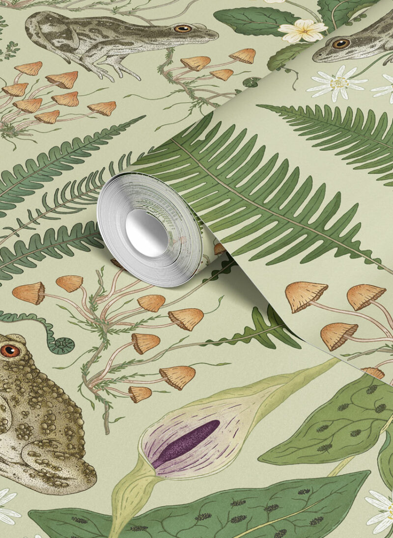 the fernery sage wallpaper